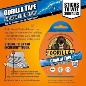 Gorilla 3044020 Tape All Weather Extreme Black 48mm x 11m