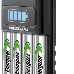 Energizer Battery Charger for AA and AAA Batteries, Recharge Pro Included 4x AA Rechargeable Batteries