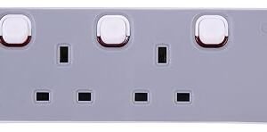 PRO ELEC PELB1761 3 Gang Extension Lead Individually Switched, 90 cm