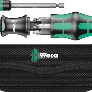 Wera Compact Tool Set "Kraftform 20" with Pouch, SL/PH/PZ, 7 Pieces, Silver