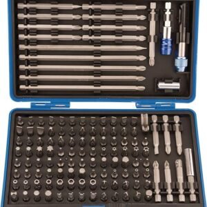 Draper 82398 Magnetic Bit Holder Set (127 Piece), Silver