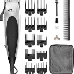 WAHL Vogue Corded Hair Clipper for Men, Home Hair Cutting, Male Grooming Kit, Mains Powered Clipping, Precision Cutting Blades, Black