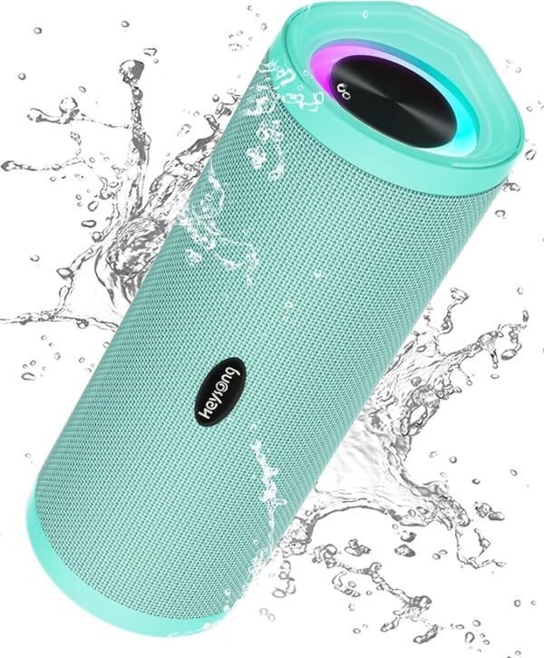 HEYSONG Portable Bluetooth Speaker, Waterproof Wireless Outdoor Speakers Gifts for Men - Green
