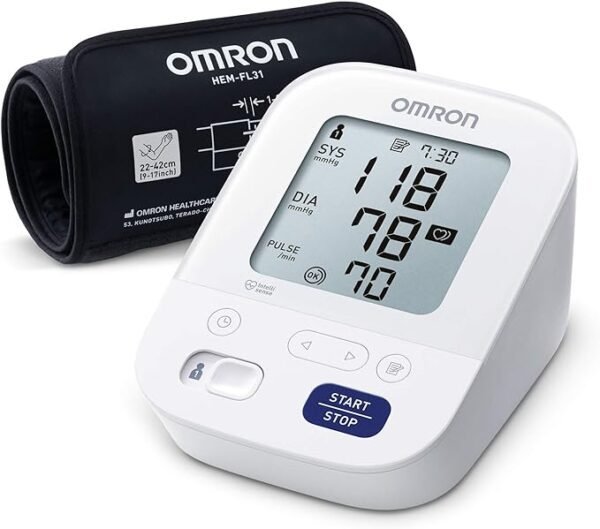 OMRON X3 Comfort Automatic Upper Arm Blood Pressure Monitor for Home Use, Clinically Validated Machine Including Use