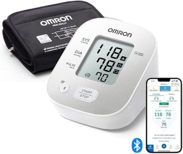 OMRON X2 Smart+ Clinically Validated Upper Arm Blood Pressure Monitor | BP Machine for Home Use