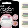 WILKINSON SWORD - Intuition Ultra Moisture Blades For Women | No Shave Gel Needed | Pack of 3 Razor Blade Refills