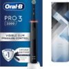 Oral-B Pro 3 Electric Toothbrush For Adults, 1 Cross Action Toothbrush Head & Mondrian Travel Case