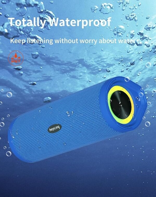 HEYSONG Portable Bluetooth Speaker, Waterproof Wireless Outdoor Speakers Gifts for Men - Blue