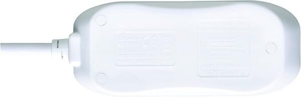 Masterplug Two Socket Extension Lead, 5 Metres, White
