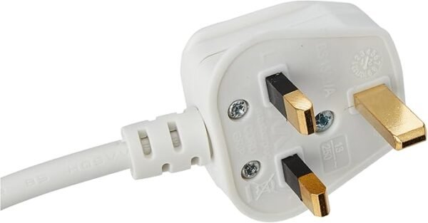 Masterplug Four Socket Extension with Individual Switches, 2 Metres, White