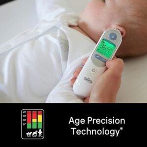 Braun ThermoScan 7 Ear thermometer - Age Precision Technology - Colour-coded Digital Display - Baby and Infant Friendly - #1 Brand among doctors(1)