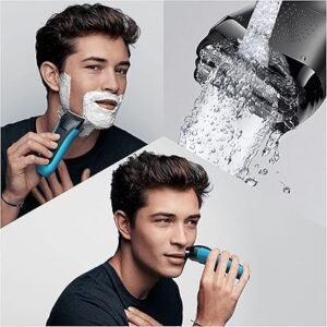 Braun Series 3 ProSkin 3045s Electric Shaver, Black/Blue