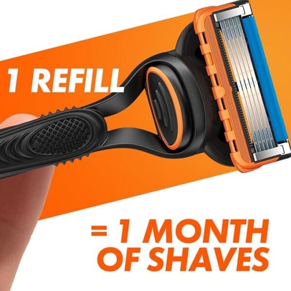 Gillette Fusion5 Men's Razor + 10 Razor Blade Refills with Precision Trimmer, 5 Anti-Friction Razor Blades