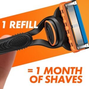Gillette Fusion5 Razor Blades Men, Pack of 11 Razor Blade Refills with Precision Trimmer