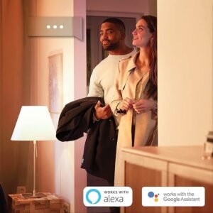 Philips Hue NEW White Smart Light Bulb Candle 2 Pack [E14 Small Edison Screw] Works with Alexa