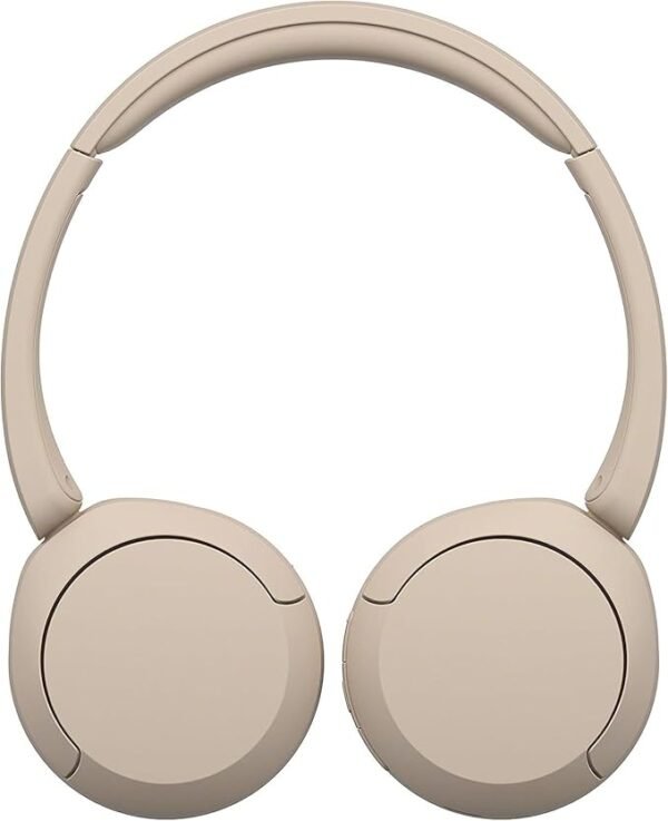 Sony WH-CH520 Wireless Bluetooth Headphones - up to 50 Hours Battery Life with Quick Charge, On-ear style - Beige
