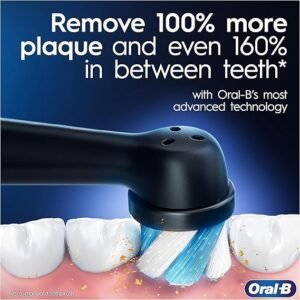 Oral-B iO4 Electric Toothbrush For Adults, 3 Toothbrush Heads, Travel Case & Toothbrush Head Holder