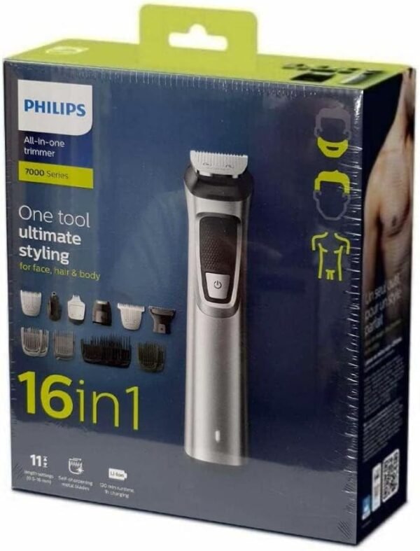 Philips Multigoom Series 7000 16-in-1 Face and Body Hair Shaver and Trimmer