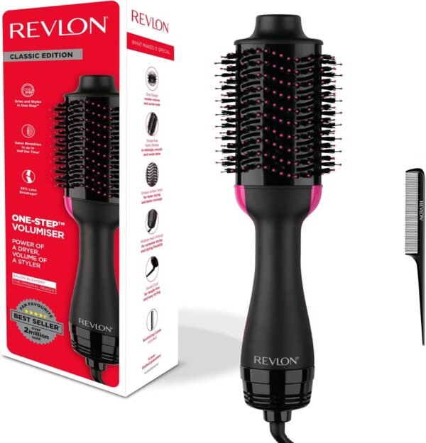 Revlon Salon One-Step Hair Dryer & Volumizer with Sectioning Comb