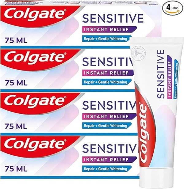 Colgate Sensitive Instant Relief Repair + Gentle Whitening Toothpaste | Instant* and long-lasting** sensitivity relief
