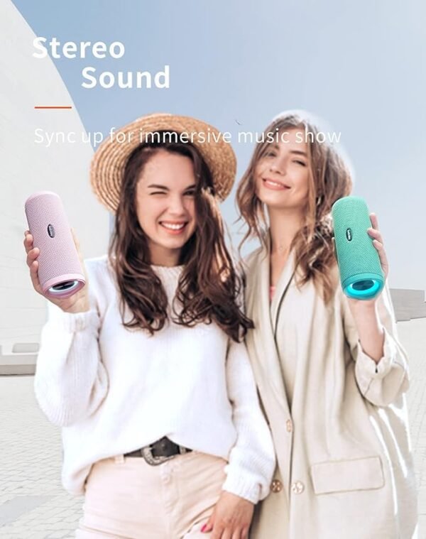 HEYSONG Portable Bluetooth Speaker, Waterproof Wireless Outdoor Speakers Gifts for Men - Green