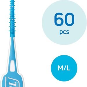 TePe EasyPick Toothpicks, Blue, ISO M-L, 60pcs, Dental Plaque Removal Tool,