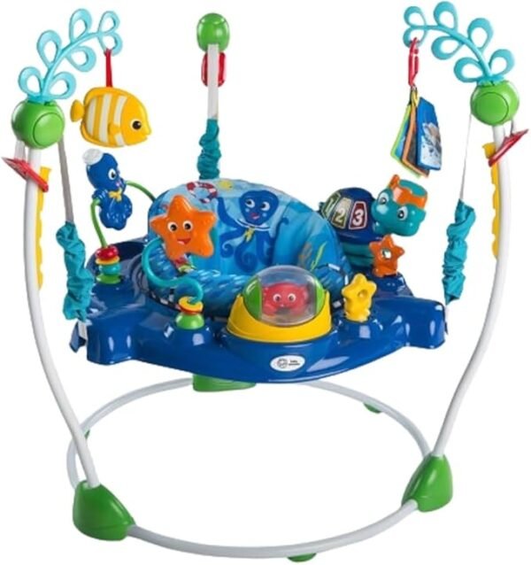 Baby Einstein, Neptune's Ocean Discovery Activity Jumper & Bouncer, Play Centre with Removable Toys