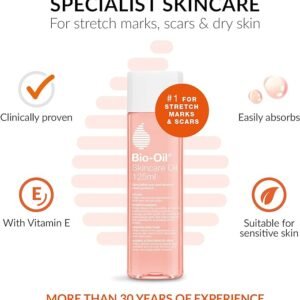 Bio-Oil Skincare Oil Bundle - Improve the Appearance of Scars, Stretch Marks and Skin Tone - 1 x 200ml bottle and 1 x 60ml bottle