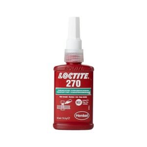 LOCTITE 270, adhesive for the Permanent Securing of Screws, High-Strength thread lock for Metal Threads, liquid adhesive for Pumps, Gearboxes and More, 1x50ml