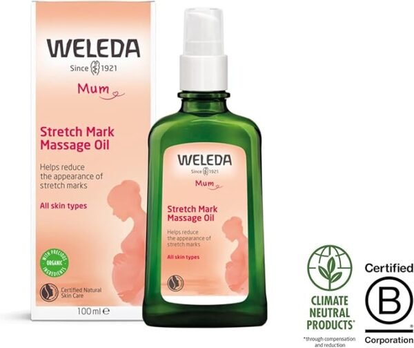 Weleda Stretch Mark Oil, Body Oil, Massage, Developed with Midwives