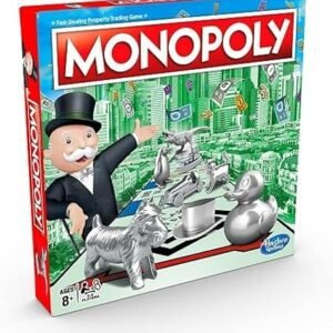 Monopoly Board Game, Family Time Games for Adults and Children, 2 to 6 Players, Strategy Fun for Kids, for Ages 8 and Up