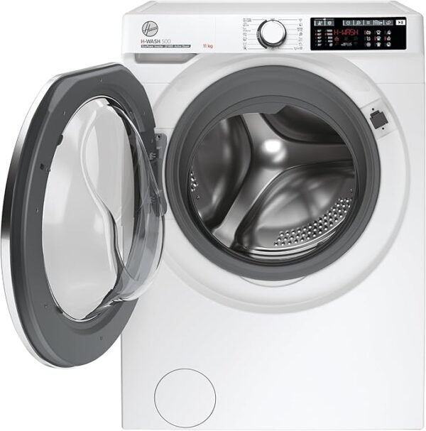 Hoover H-Wash 500 HW411AMC Freestanding Washing Machine, Large Capacity, 11 kg, 1400rpm, White