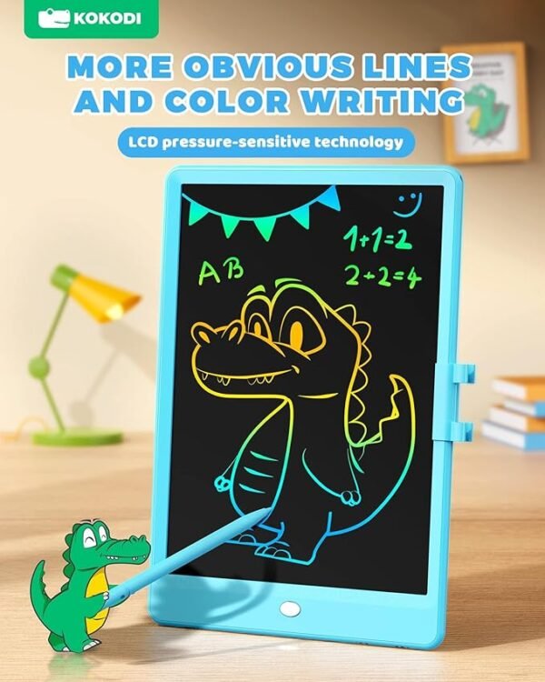 KOKODI LCD Writing Tablet 10 Inch for Girls Boys Magnetic Drawing Boards for Kids Toys