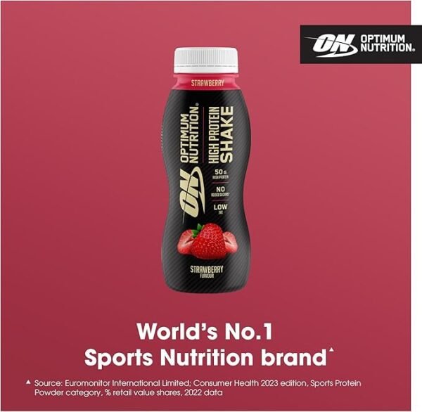 Optimum Nutrition High Protein Shake Bottles, Ready To Drink Healthy Snacks,