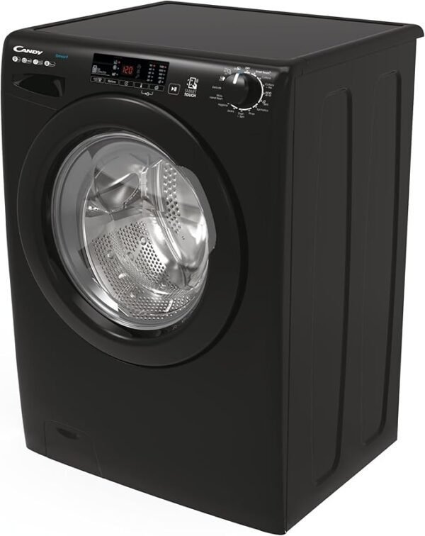 Candy CS149TWBB4/1-80 9kg Freestanding Washing Machine with 1400 rpm - Black - B Rated