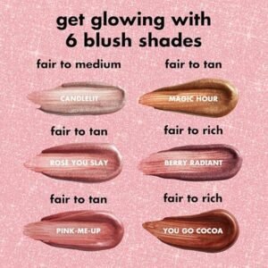 e.l.f. Halo Glow Blush Beauty Wand, Liquid Blush Wand For Radiant