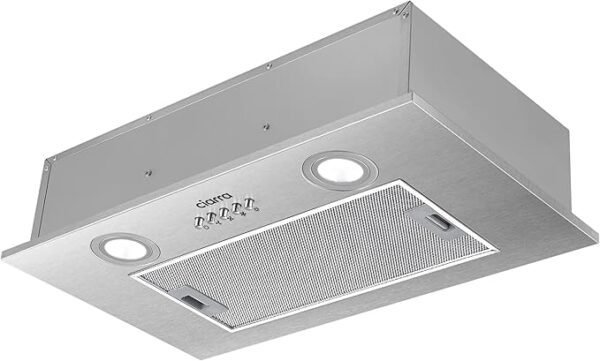 Ciarra Integrated Cooker Hood 52cm CBCS5913A Stainless Steel Built in Extractor Hood LED Light 3 Speeds Undercabinet Extractor Fan