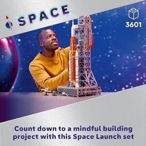 LEGO Icons NASA Artemis Space Launch System Set, Model Kit for Adults to Build