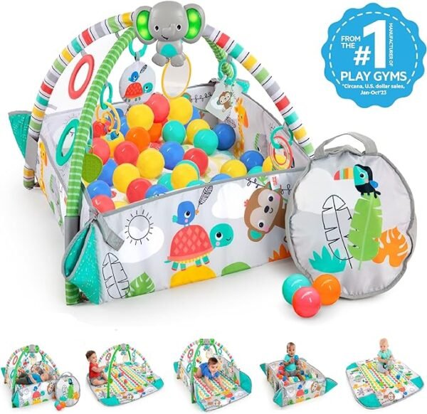 Bright Starts, 5-in-1 Your Way Ball Play Activity Gym and Ball Pit with 40 Balls