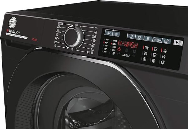 Hoover H-Wash 500 HW410AMBCB Freestanding Washing Machine, WiFi Connected, Energy Class A, 10 kg Load, 1400 rpm, Black
