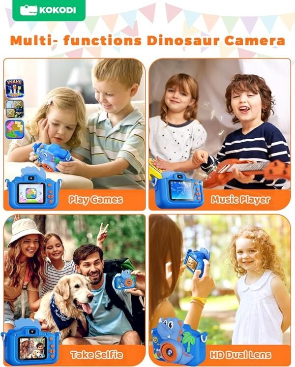 KOKODI Kids Camera Toy Digital Camera for Kids Blue