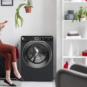 Hoover H-Wash 500 HW411AMBCB Freestanding Washing Machine, Large Capacity, 11 kg, 1400rpm, Black