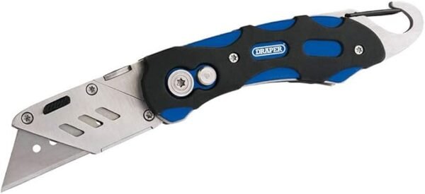 Draper Folding Knife With Belt Clip | Safety Locking Mechanism | Cutting Hand Tools | 24383