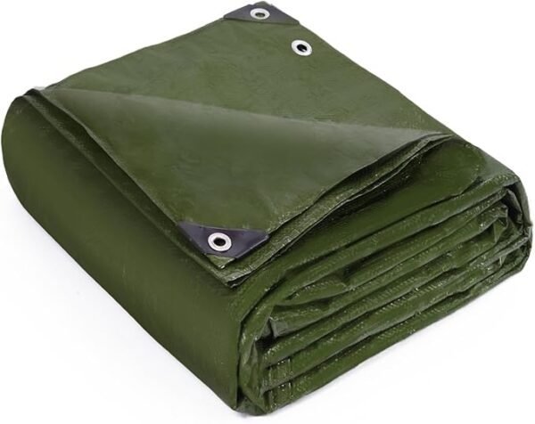 Keplin Waterproof Tarpaulin Cover Sheet - Heavy Duty, Mould-Resistant, Easy to Wash