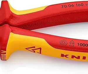 Knipex Diagonal Cutter chrome-plated, insulated with multi-component grips, VDE-tested 160 mm 70 06 160