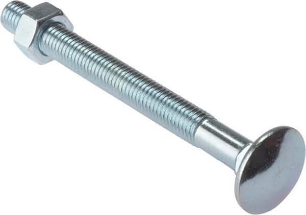 ForgeFix Carriage Bolts | M10 x 300mm | Zinc Plated | Bag 10