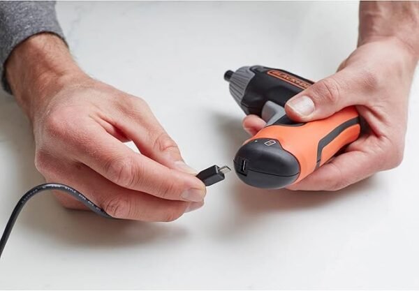 BLACK+DECKER Cordless Rapid Screwdriver with Bits and Storage Case 3.6V