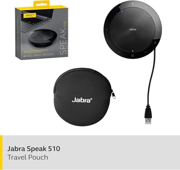 Jabra Speak 510 Speaker — Portable Bluetooth Speaker, Conference Speaker — Connects to Laptops,