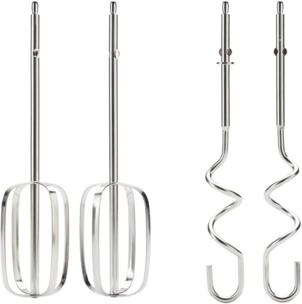 Kenwood Handmixer, 450W, 5 Speeds, Stainless Steel Kneaders and Beaters for Durability and Strength HMP30.A0SI- Silver