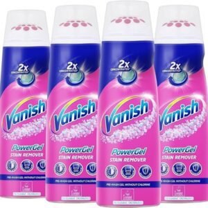 Vanish Fabric Stain Remover, Prewash Power Gel, 200 ml, Pack of 4